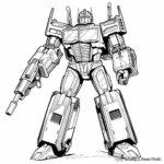 Detailed Cybertron Optimus Prime Coloring Pages 1