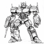Detailed Cybertron Optimus Prime Coloring Pages 3