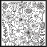 Detailed Floral Patterns Coloring Pages for Botany Lovers 1