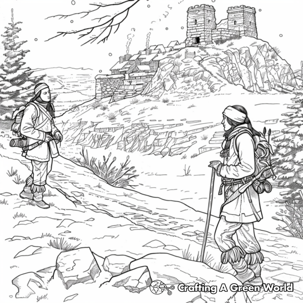 Sacagawea Coloring Pages - Free &amp; Printable!