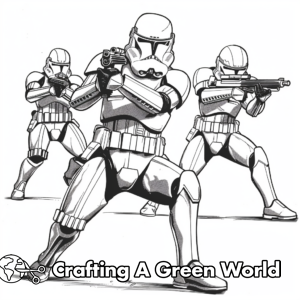 Clone Trooper Coloring Pages - Free &amp; Printable!