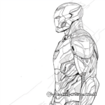 Detailed Iron Man Armor Coloring Sheets 1