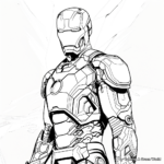 Detailed Iron Man Armor Coloring Sheets 2