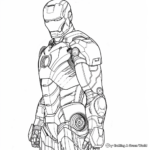 Detailed Iron Man Armor Coloring Sheets 3