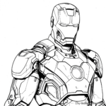 Detailed Iron Man Armor Coloring Sheets 4