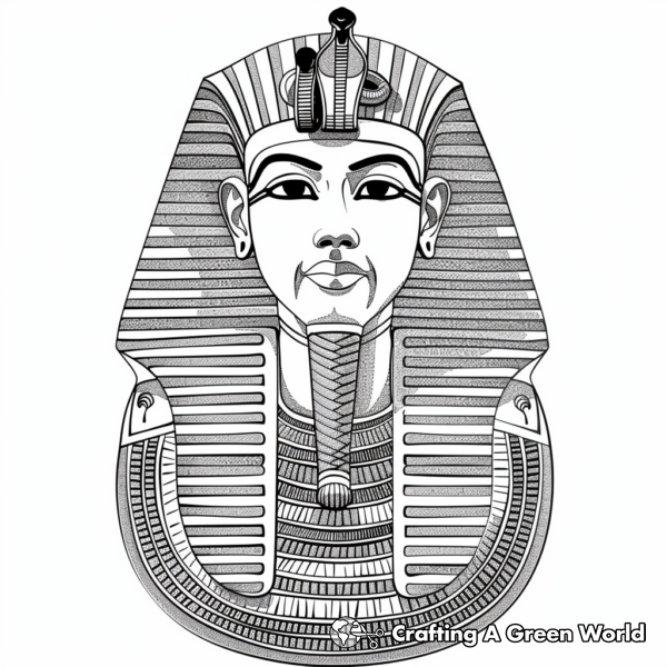 King Tut Coloring Pages - Free &amp; Printable!