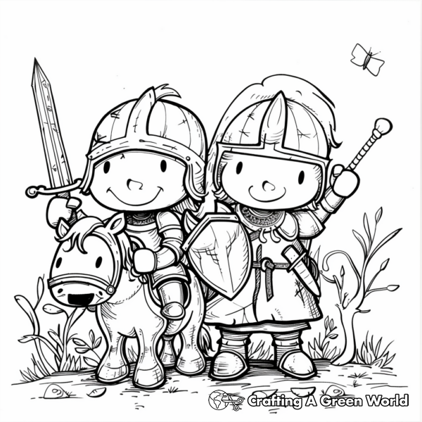 Knight Coloring Pages - Free &amp; Printable!