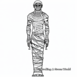 Detailed Mummification Process Coloring Pages 2