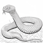 Detailed Rattle Snake Coloring Pages 2