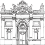 Detailed Renaissance Architecture Coloring Pages 2
