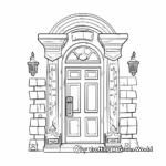 Detailed Roblox Door Coloring Pages for Adults 1