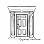 Detailed Roblox Door Coloring Pages for Adults 2