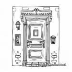Detailed Roblox Door Coloring Pages for Adults 4