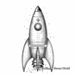 Detailed Spaceship Coloring Pages for Adults 2