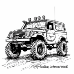 Detailed SUV Coloring Pages for Adults 3