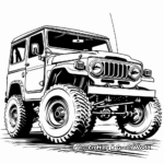 Detailed SUV Coloring Pages for Adults 4