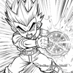 Detailed Typhoon Hercules Beyblade Coloring Pages for Adults 2