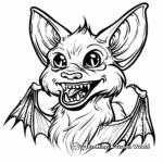 Detailed Vampire Bat Coloring Pages for Adults 4