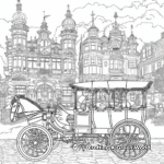 Detailed Victorian Era Street Scenes Coloring Pages 3