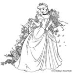 Disney Christmas Fairytale: Cinderella at Christmas Coloring Pages 4