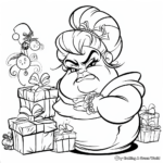 Disney Villains at Christmas Time Coloring Pages 3