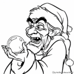 Disney Villains at Christmas Time Coloring Pages 4