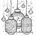 Diverse Holiday Lanterns Coloring Pages 1