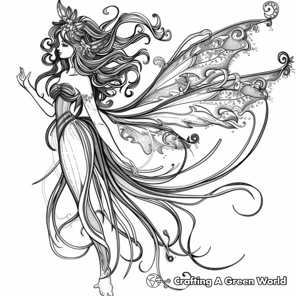 Fairy Coloring Pages For Adults - Free & Printable!
