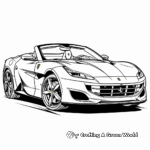 Dynamic Ferrari Portofino Coloring Pages 2