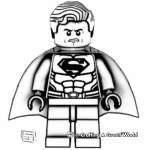 Dynamic Lego Superhero Coloring Pages 1