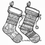 Eclectic Christmas Stockings Coloring Pages 4
