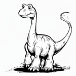 Educational Dinosaur Sticker Coloring Pages 4