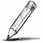 Educational Pencil Anatomy Coloring Pages 1