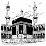 Eid Kabah Shrine Coloring Pages 2