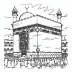 Eid Kabah Shrine Coloring Pages 3