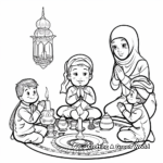 Eid Prayer Scene Coloring Pages 3