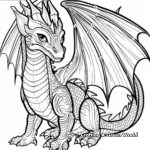 Elaborate Dragon Detailed Coloring Pages 2