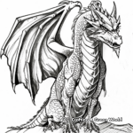 Elaborate Dragon Detailed Coloring Pages 3