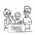 Election Campaign Banner Coloring Pages 1