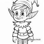 Elf Themed Among Us Coloring Pages 3