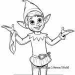 Elf Themed Among Us Coloring Pages 4
