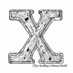 Enchanting Elaborate Letter X Coloring Pages 2