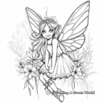 Enchanting Forest Fairy Coloring Pages 4
