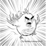 Energetic Chuck - Fast Yellow Bird Angry Bird Coloring Pages 3