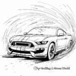 Energetic Shelby Mustang Coloring Pages 2