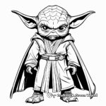 Energetic Yoda Clone Wars Coloring Pages 2
