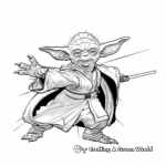 Energetic Yoda Clone Wars Coloring Pages 4