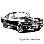 Enigmatic Black Ford Mustang Coloring Pages 4