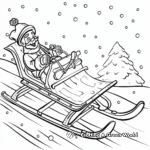 Enjoyable Sled Ride Coloring Pages 2
