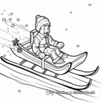 Enjoyable Sled Ride Coloring Pages 4
